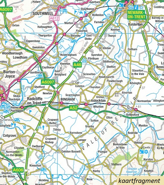 RM-5 East Midlands + East Anglia, wegenkaart 9780319263778  Ordnance Survey Road Map 1:250.000  Landkaarten en wegenkaarten Oost-Engeland