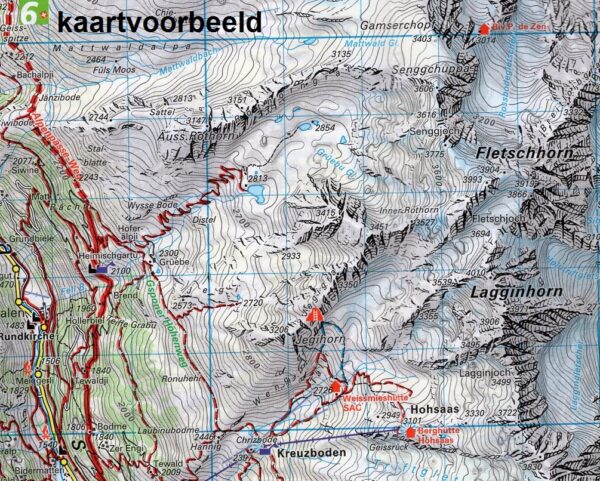 KFW-23  Val d'Anniviers, Montana | wandelkaart / overzichtskaart 9783259022238  Kümmerly & Frey KFW 1:60.000  Wandelkaarten Unterwallis