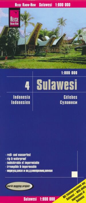 Sulawesi landkaart, wegenkaart 1:800.000 9783831774210  Reise Know-How Verlag WMP, World Mapping Project  Landkaarten en wegenkaarten overig Indonesië