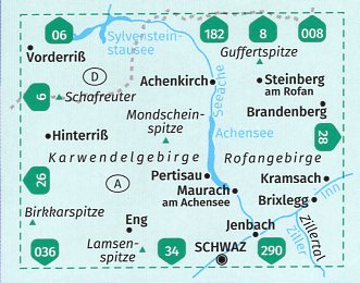 Kompass wandelkaart KP-027 Achensee 9783990448588  Kompass Wandelkaarten Kompass Oostenrijk  Wandelkaarten Tirol