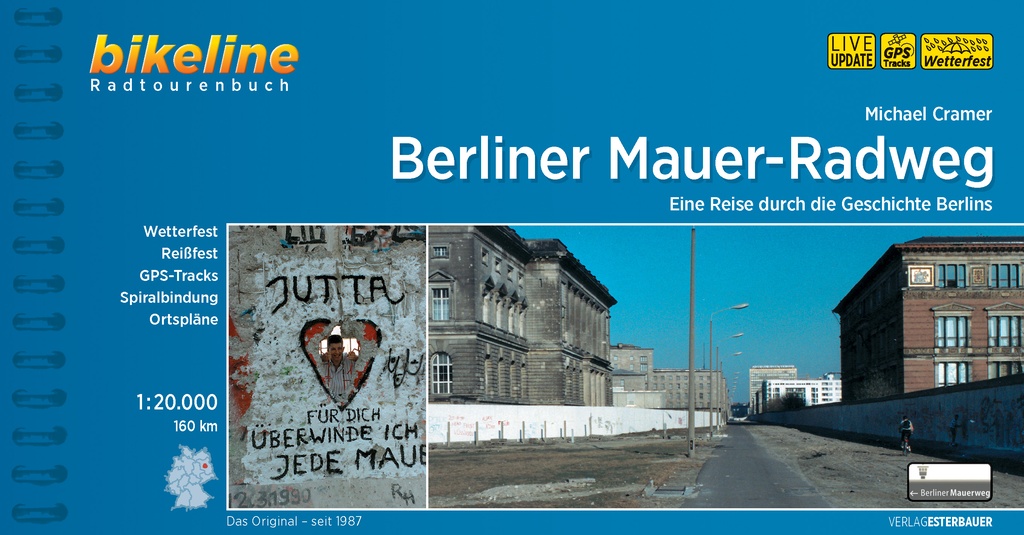 Bikeline Berliner Mauer-Radweg | fietsgids 9783850008099  Esterbauer Bikeline  Fietsgidsen, Historische reisgidsen Berlijn