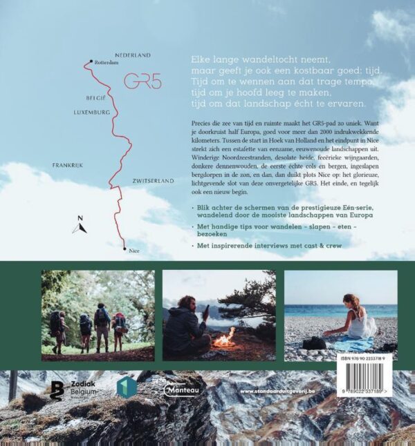 GR-5 | Inspiratieboek bij een langeafstandswandeling 9789022337189 Sophie Allegaert Manteau   Meerdaagse wandelroutes, Wandelgidsen Reisinformatie algemeen