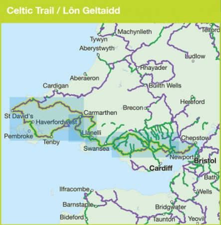 NN04  The Celtic Trail 9781910845370  Sustrans Nat. Cycle Network  Fietskaarten Wales