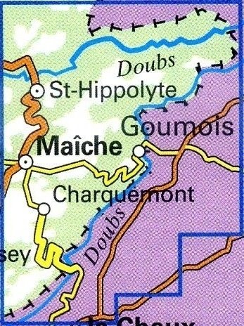 wandelkaart 3623OT Maiche,  Gorges du Doubs 1:25.000 9782758550426  IGN IGN 25 Jura (F)  Wandelkaarten Franse Jura