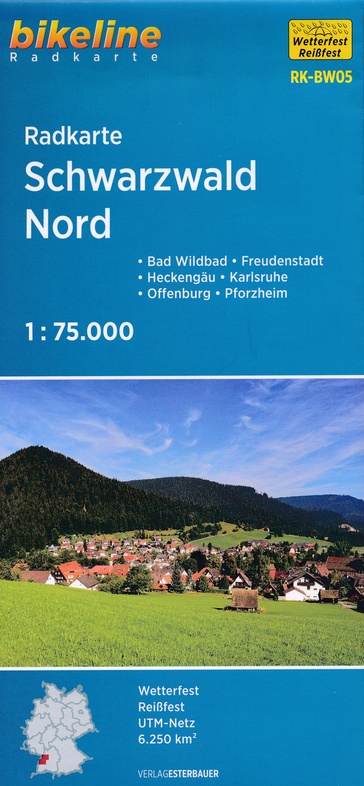 RK-BW05  Schwarzwald Nord 1:75.000 9783850006033  Esterbauer Bikeline Radkarten  Fietskaarten Zwarte Woud