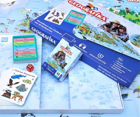 Geografika - Ontdek de wereld | bordspel 4068077545998  Unik Play   Kinderboeken, Overige artikelen Wereld als geheel