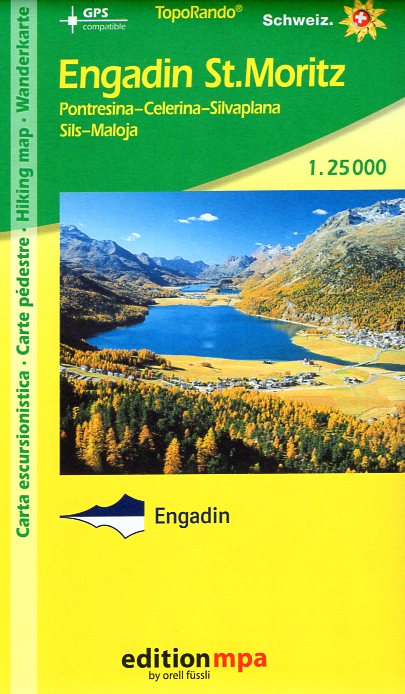 Engadin, St.Moritz | wandelkaart MPA 1:25.000 9783905873788  Orel Füssli Edition MPA, Topo Rando  Wandelkaarten Graubünden