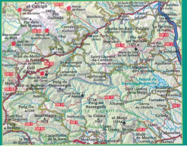 wandelkaart l'Alta Garrotxa | 1:50.000 9788480907996  Editorial Alpina   Wandelkaarten Franse Pyreneeën, Spaanse Pyreneeën