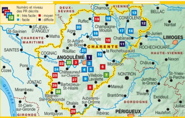 D016  La Charente... à pied | wandelgids 9782751409158  FFRP Topoguides  Wandelgidsen, Wijnreisgidsen Vendée, Charente