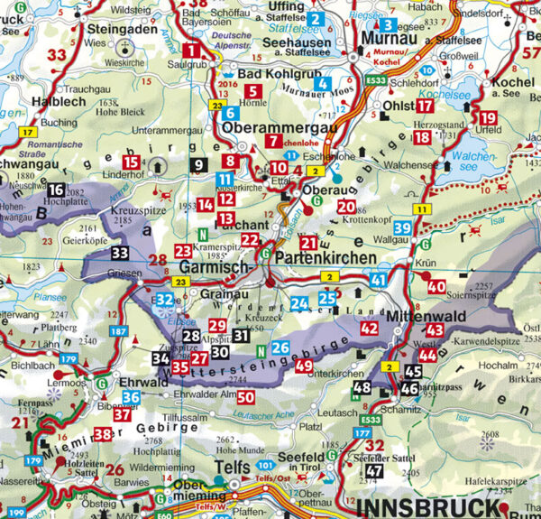 wandelgids Zugspitze Rother Wanderführer 9783763342648  Bergverlag Rother RWG  Wandelgidsen Beierse Alpen