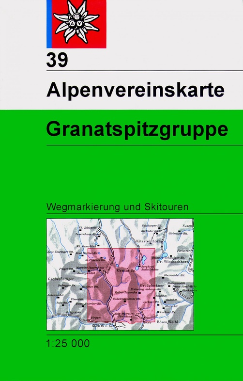 wandelkaart AV-39  Granatspitzgruppe [2013] Alpenverein 9783928777759  AlpenVerein Alpenvereinskarten  Wandelkaarten Osttirol