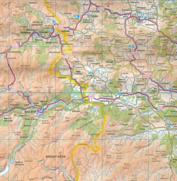RM-1  Northern Scotland, wegenkaart Noord-Schotland 9780319263730  Ordnance Survey Road Map 1:250.000  Landkaarten en wegenkaarten de Schotse Hooglanden (ten noorden van Glasgow / Edinburgh), Shetland & Orkney