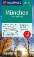 wandelkaart KP-184  München u. Umg. | Kompass 9783991210290  Kompass Wandelkaarten Kompass Oberbayern  Wandelkaarten München en omgeving