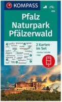 wandelkaart KP-826  Pfalz Naturpark Pfälzerwald | Kompass 9783991210757  Kompass Wandelkaarten Kompass Rheinland-Pfalz  Lopen naar Rome, Wandelkaarten Pfalz, Deutsche Weinstrasse, Rheinhessen