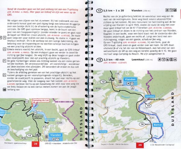 GR-5/E2 traject 2: Luxemburg  wandelgids GR 5 9789083086910  De Wandelende Cartograaf   Lopen naar Rome, Meerdaagse wandelroutes, Wandelgidsen Luxemburg
