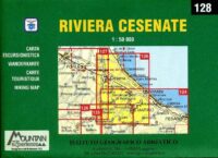 128 Riviera Cesenate | wandelkaart 1:50.000 CAI01  Istituto Geografico Adriatico Carte esc. 1:50.000  Wandelkaarten Bologna, Emilia-Romagna, De Marken