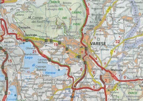366  Sardinie | Michelin  wegenkaart, autokaart 1:200.000 9782067127289  Michelin Michelin Italië 1:200.000  Landkaarten en wegenkaarten Sardinië
