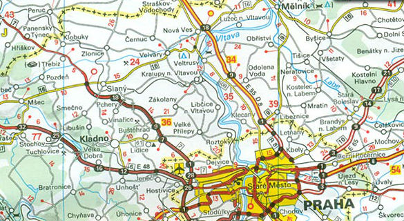 Michelin wegenkaart 731 Tsjechie/Slowakije 1:600.000 9782067171794  Michelin   Landkaarten en wegenkaarten Tsjechië, Slowakije