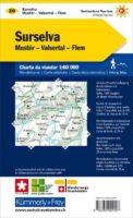 KFW-20  Surselva | wandelkaart / overzichtskaart 9783259022207  Kümmerly & Frey KFW 1:60.000  Wandelkaarten Graubünden