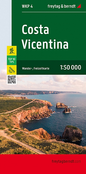 Costa Vicentina | wandelkaart 1:50.000 * 9783707918434  Freytag & Berndt Wandelkaarten Portugal  Wandelkaarten Zuid-Portugal, Algarve