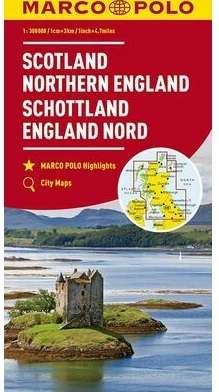 Schotland, England Noord | wegenkaart 1:300 000 9783829737937  Marco Polo   Landkaarten en wegenkaarten Groot-Brittannië