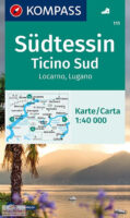 wandelkaart KP-111 Tessin-Süd 1:40.000 | Kompass 9783991210139  Kompass Wandelkaarten Kompass Zwitserland  Wandelkaarten Tessin, Ticino