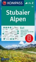 wandelkaart KP-83  Stubaier Alpen - Serleskamm | Kompass 9783991211525  Kompass Wandelkaarten Kompass Oostenrijk  Wandelkaarten Tirol