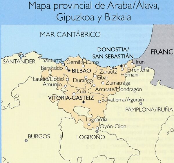 Prov.: Alava, Guipuzcoa, Vizcaya 1:200.000 9788441637139  CNIG Provinciekaarten Spanje  Landkaarten en wegenkaarten Baskenland, Navarra, Rioja
