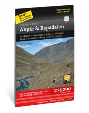 Ähpar & Rapadalen wandelkaart 1:25.000 9789189079380  Calazo Calazo Zweeds Lapland  Wandelkaarten Zweeds-Lapland (Norrbottens Län)