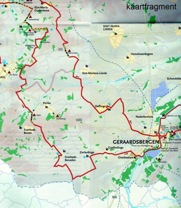Ronde van Vlaanderen fietskaart 1:50.000 9789491414145  Craenen   Fietskaarten, Meerdaagse fietsvakanties Gent, Brugge & westelijk Vlaanderen
