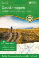 NO-3018 Gaustatoppen topografische wandelkaart 1:50.000 7040666030181  Nordeca Topo 3000  Wandelkaarten Zuid-Noorwegen