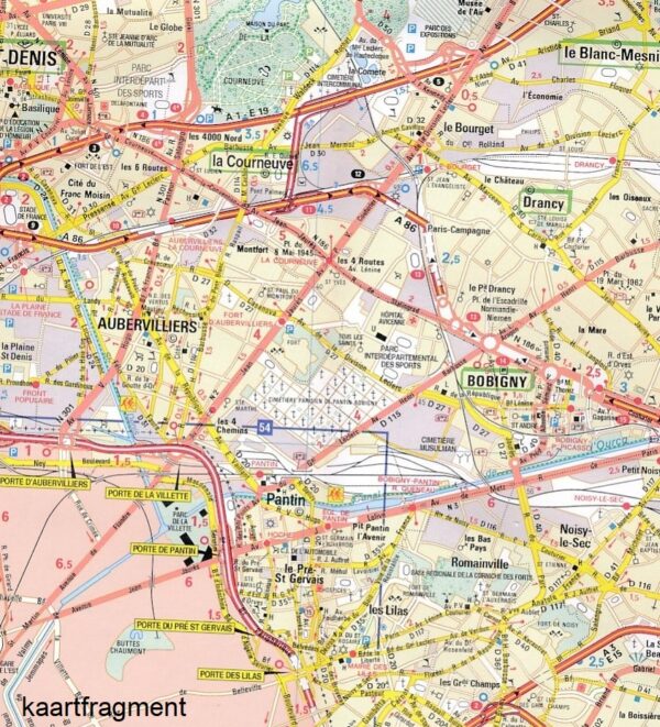 101 Paris Banlieue 1:50.000 - kaart agglomeratie Parijs 9782067249868  Michelin Zoom  Landkaarten en wegenkaarten Parijs, Île-de-France