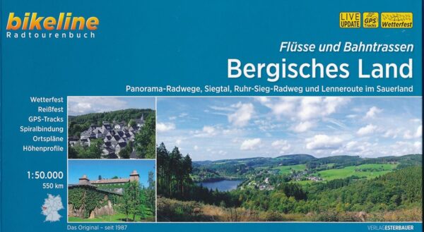 Bikeline Bergisches Land, Flüsse und Bahntrassen | fietsgids 9783850008563  Esterbauer Bikeline  Fietsgidsen Düsseldorf, Wuppertal & Bergisches Land