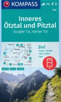 Kompass wandelkaart KP-042 Inneres Ötztal/ Pitztal/ Kaunertal 9783991212546  Kompass Wandelkaarten Kompass Oostenrijk  Wandelkaarten Tirol