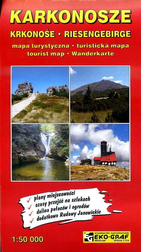 Karkonosze Riesengebirge / Reuzengebergte | wandelkaart  1:50.000 9788361157250  Eko-Graf Mapy turystyczna  Wandelkaarten Krakau, Poolse Tatra, Zuid-Polen