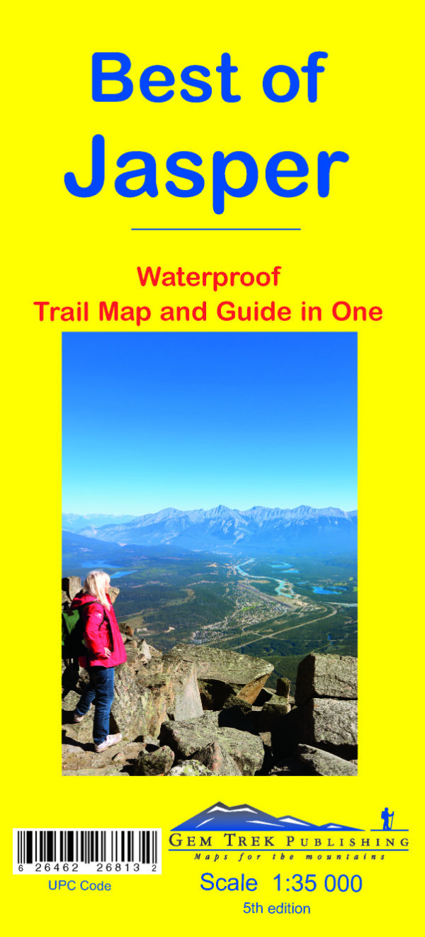 Best of Jasper  1:35.000 Explorer Map 9781895526813  Gem Trek Publishing Wandelkaarten Canada  Wandelkaarten Canadese Rocky Mountains