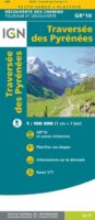 overzichtskaart GR-10 Pyreneeën 1:100.000 9782758551294  IGN   Wandelkaarten Franse Pyreneeën