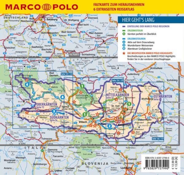 Marco Polo Kärnten 9783829749992  Marco Polo MP reisgidsen / Duits  Reisgidsen Karinthië