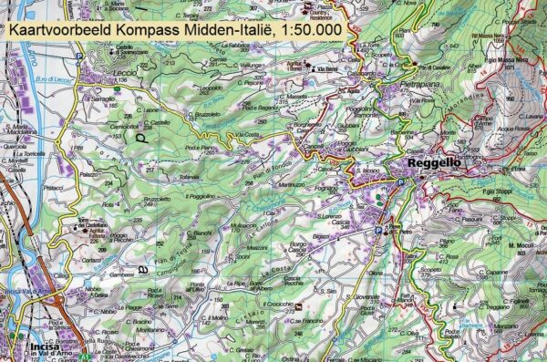 Kompass wandelkaart KP-2458  Firenze, Chianti 9783990448861  Kompass Wandelkaarten Kompass Italië  Wandelkaarten Toscane, Florence