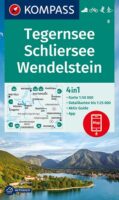 wandelkaart KP-8 Tegernsee-Schliersee | Kompass 9783991212119  Kompass Wandelkaarten Kompass Oberbayern  Wandelkaarten Beierse Alpen