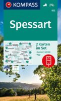 wandelkaart KP-832 Spessart | Kompass 9783991212355  Kompass Wandelkaarten Kompass Hessen  Wandelkaarten Odenwald, Spessart en Rhön