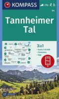 wandelkaart KP-04 Tannheimer Tal | Kompass 9783991212539  Kompass Wandelkaarten Kompass Oostenrijk  Wandelkaarten Tirol