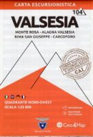 G4M-104 Valsesia (noord-west) | wandelkaart 1:25.000 9788899606107  Geo4Map   Wandelkaarten Turijn, Piemonte