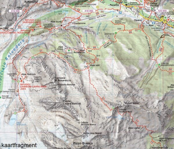G4M-104 Valsesia (noord-west) | wandelkaart 1:25.000 9788899606107  Geo4Map   Wandelkaarten Turijn, Piemonte
