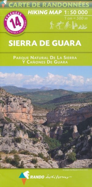 RP-14  Sierra de Guara wandelkaart 1:50.000 9782344041222  Rando Editions Randonnées Pyrénéennes  Wandelkaarten Catalonië