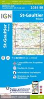 wandelkaart 2026-SB St. Gaultier / Rosnay 1:25.000 9782758534129  IGN IGN 25 Loire & Centre  Wandelkaarten Loire & Centre
