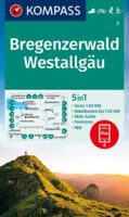 wandelkaart KP-2 Bregenzerwald-Westallgäu | Kompass 9783991212492  Kompass Wandelkaarten Kompass Oostenrijk  Wandelkaarten Vorarlberg