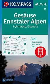 Kompass wandelkaart KP-69 Gesäuse - Pyhrn - Priel 9783991212522  Kompass Wandelkaarten Kompass Oostenrijk  Wandelkaarten Salzburger Land & Stiermarken