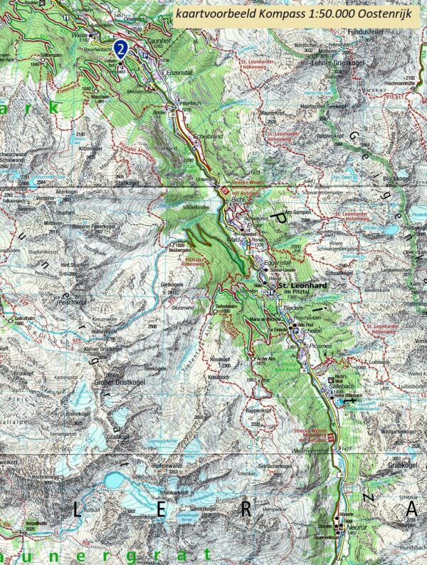 Kompass wandelkaart KP-35 Imst, Telfs, Kühtai, Mieminger Kette * 9783991212577  Kompass   Wandelkaarten Tirol