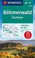 Kompass wandelkaart KP-2000 Böhmerwald, Sumava 9783991212843  Kompass Wandelkaarten   Wandelkaarten Boheemse Woud, Zuidwest-Tsjechië